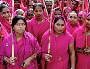 Gulabi-Gang-Sari-Finds-Its-Way-To-London-Exhibition-India-West-IndiaWest