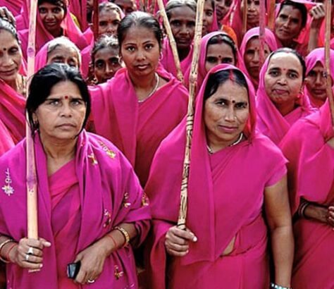 Gulabi-Gang-Sari-Finds-Its-Way-To-London-Exhibition-India-West-IndiaWest