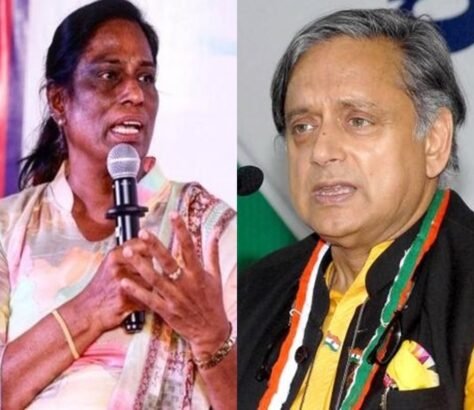 Tharoor-Wrestles-With-PT-Usha-Over-Grapplers-Protest-IndiaWest-India-West