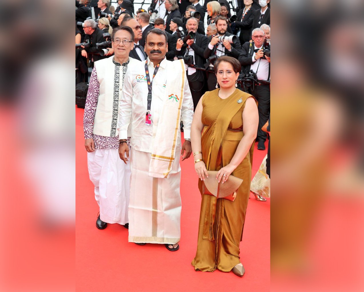 Union-Minister-Murugan-Puts-The-Veshti-On-The-Red-Carpet India West