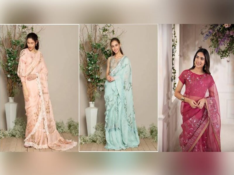 Embracing-The-Linen-Saree-Trend India West