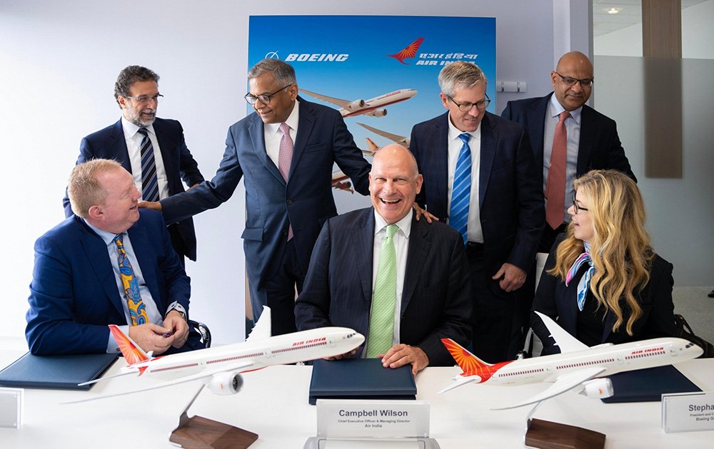 Paris-Air-Show-Dominated-By-Indian-Carriers-Air-India-Signs-Deal-With-Boeing. India West