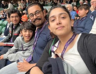 Aamir-Khan-Kids-Spotted-At-Wimbledon-Finals India West