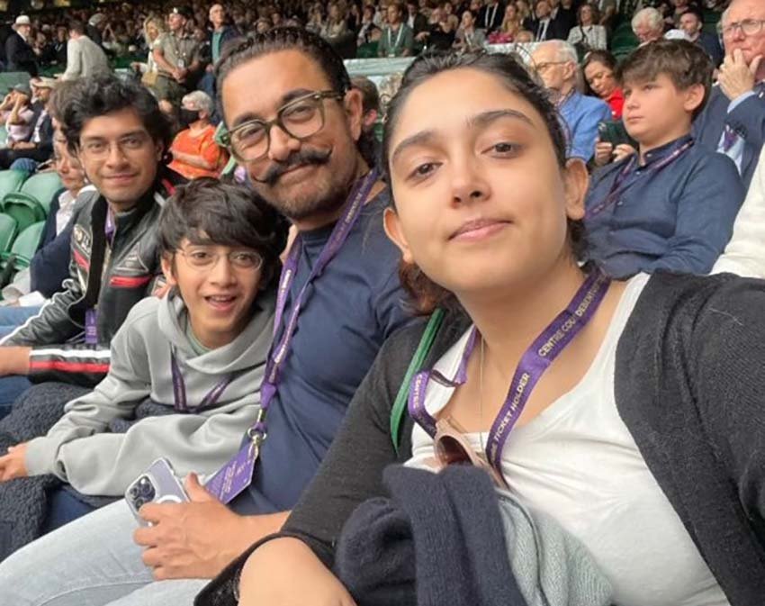 Aamir-Khan-Kids-Spotted-At-Wimbledon-Finals India West