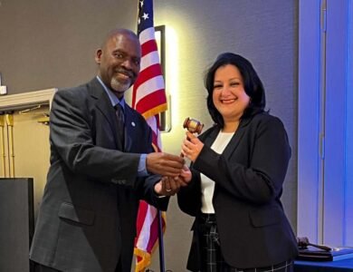 Anthony-LeBlanc-hands-over-the-gavel-to-Deepa-Badhwar India West