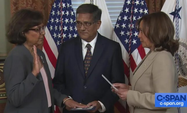 Geeta-Rao-Gupta-Sworn-In-By-Veep-Kamala-Harris. India West