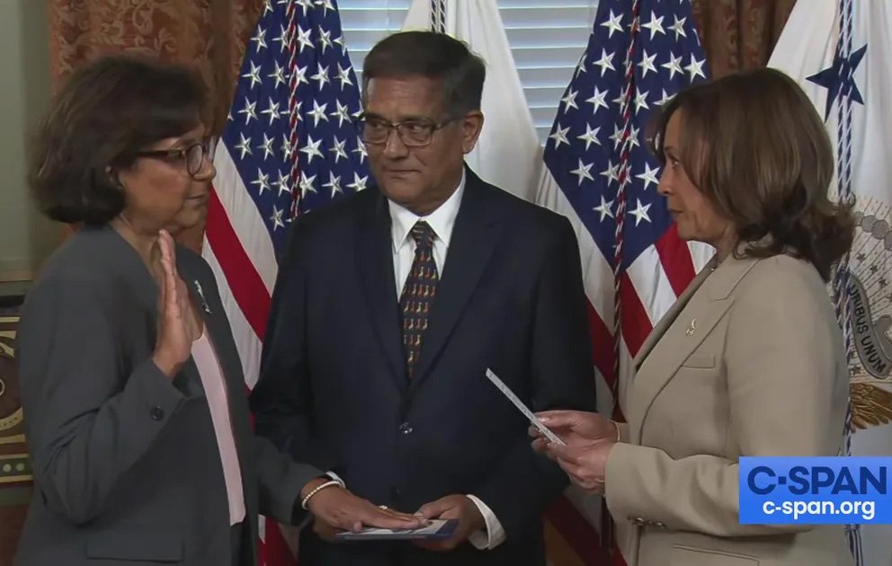 Geeta-Rao-Gupta-Sworn-In-By-Veep-Kamala-Harris. India West