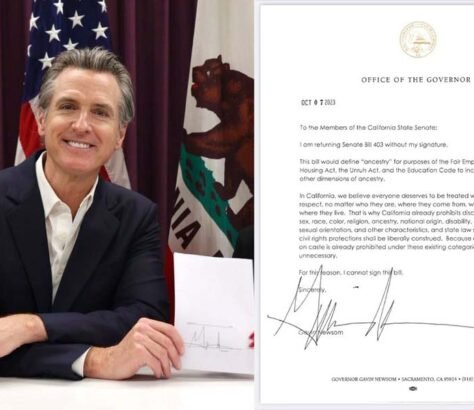 Gavin Newsom Vetoes Caste Bill