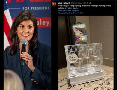 Trump Dubs Haley A ‘Birdbrain,’ Campaign Delivers A Birdcage