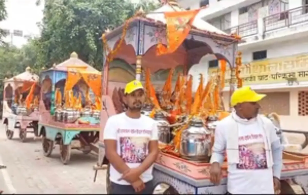 600Kg-Ghee-On-Bullock-Carts-Reaches-Ayodhya-For-Ceremony India West