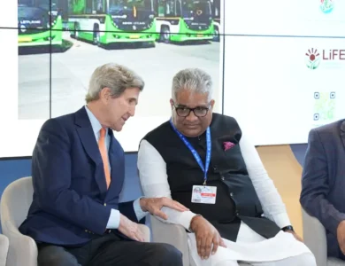 John-Kerry-Holds-Talks-On-US-India-E-Bus-Collaboration