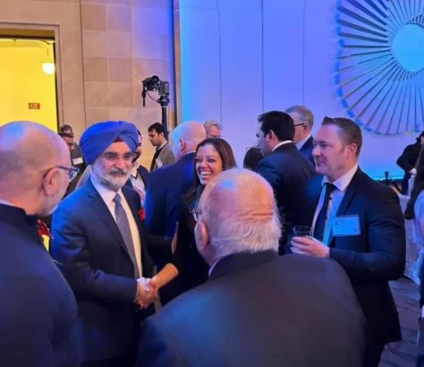 Ambassador Sandhu Signs Off At Capitol Hill Reception