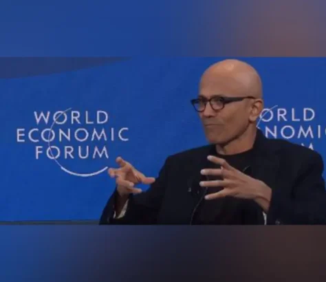 Satya Nadella Highlights Impact Of AI In Davos