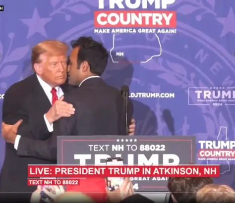 Vivek And Trump Cozy Up