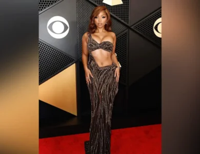 Grammys Red Carpet: Chloe Spotted In Gaurav Gupta Gown