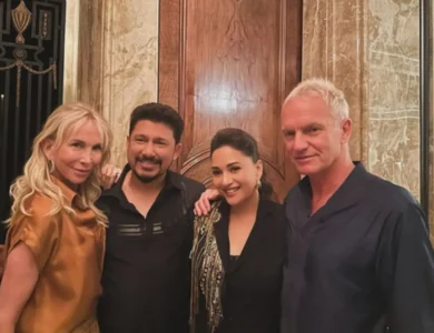 Madhuri Dixit Spotted With Sting