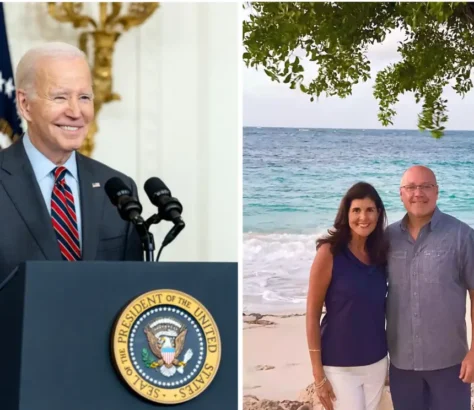 Nikki’s Unlikely Ally Is Biden Who Defends Her Marriage