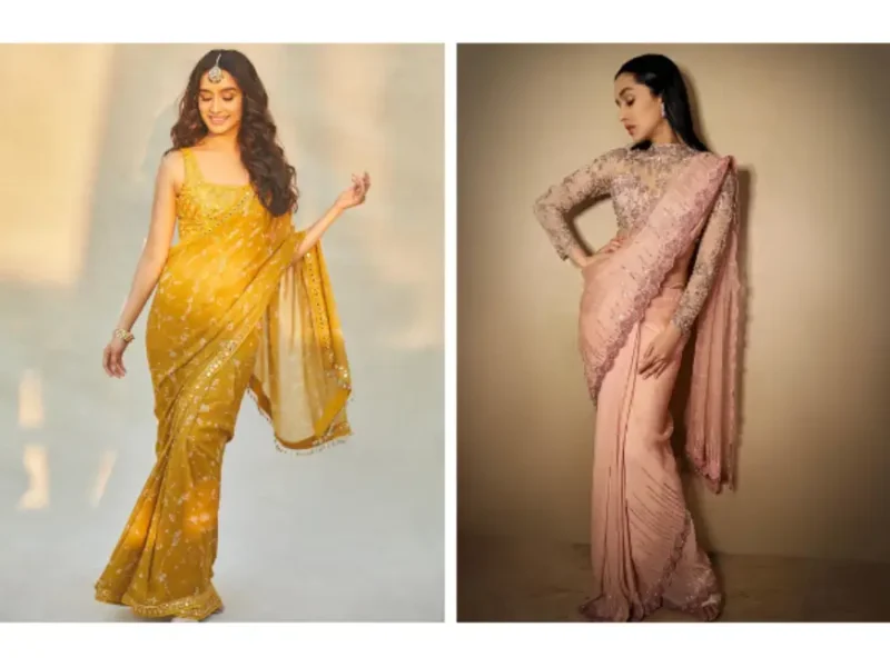 2 तरह से पहने लहंगा साड़ी | heavy saree draping | how to wear saree | 2021  new style saree draping - YouTube