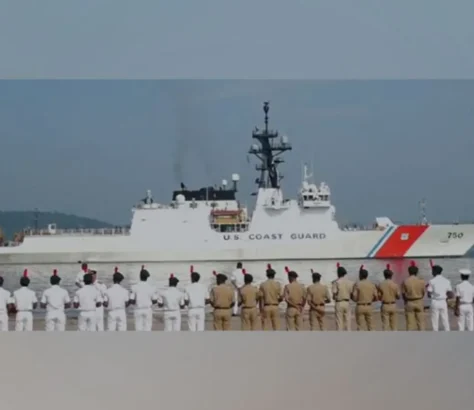 US Coast Guard Ship In Port Blair For Exercises