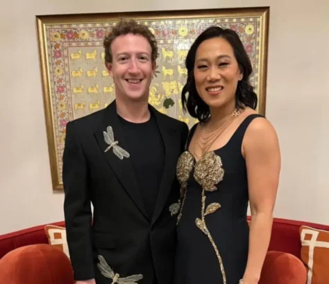 Zuckerberg And Wife Priscilla At Ambani Festivities