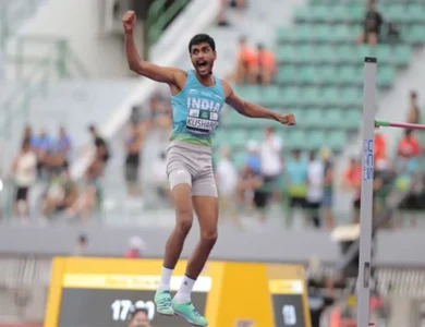 In California, Sarvesh Kushare Wins High Jump Title