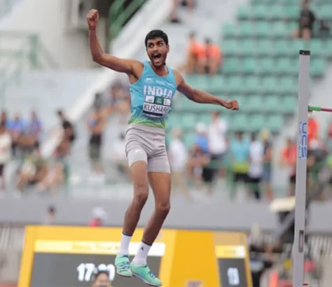 In California, Sarvesh Kushare Wins High Jump Title