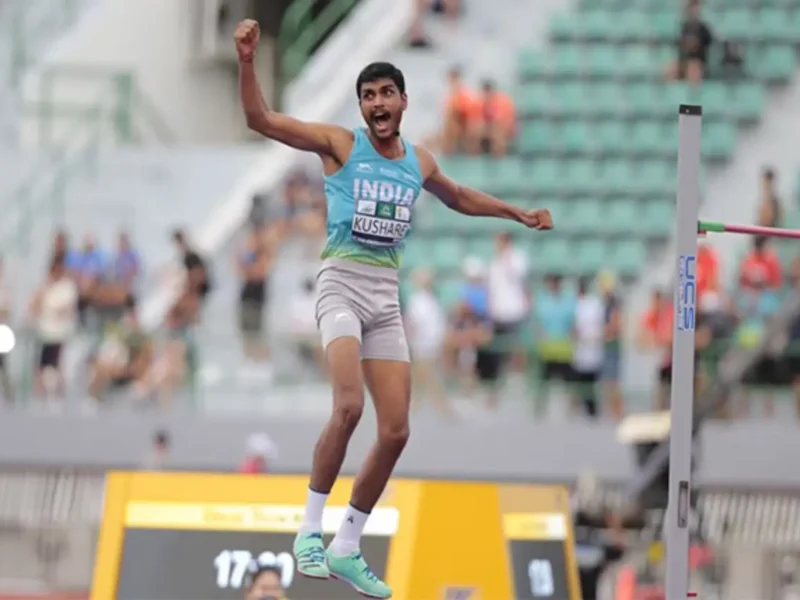 In California, Sarvesh Kushare Wins High Jump Title