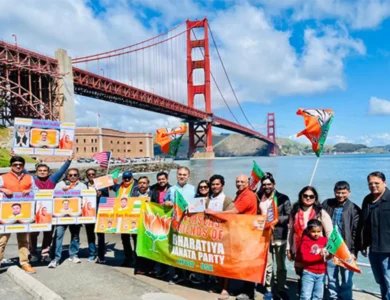 OFBJP Marches In Support Of Modi's Re-Election