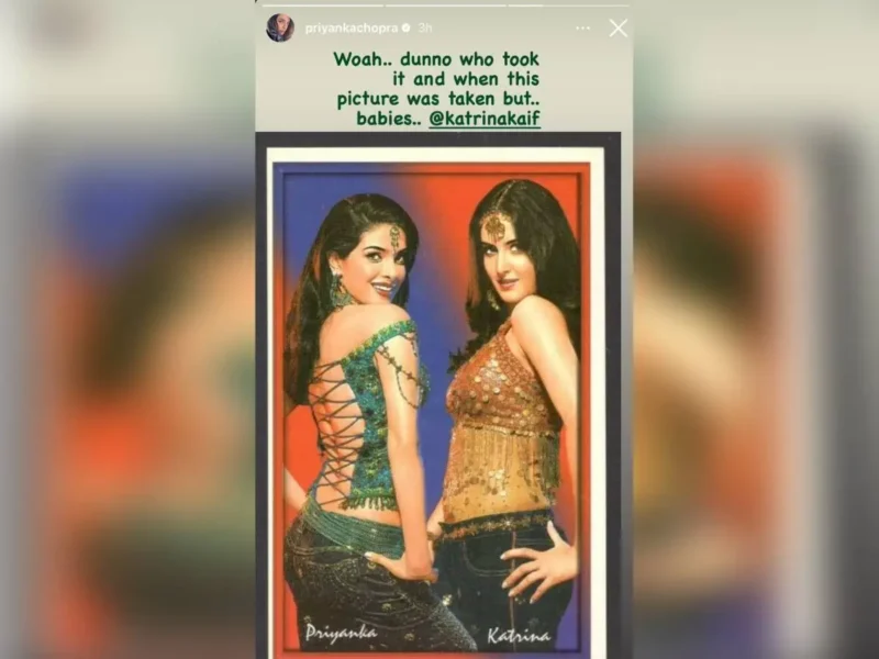 Priyanka Shares Throwback Picture With Katrina