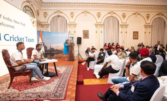 NY Consulate Hosts Event For India Cricket Team