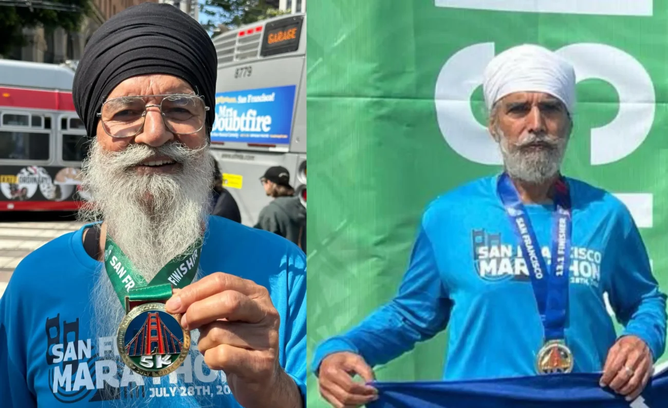 Joginder Singh, 82, Wins 5K Race; Harbhajan Singh, 70, Finishes Third In SF Half Marathon