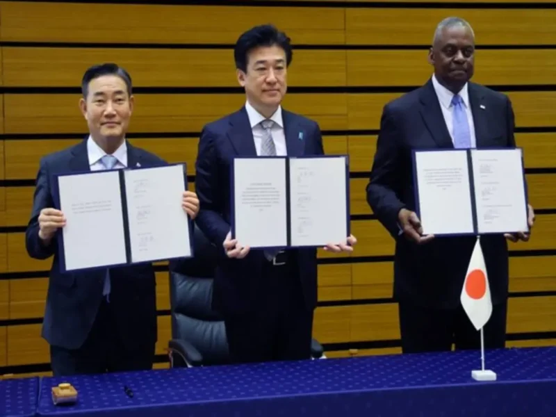 US, Japan, S.Korea, Ink "First of Its Kind” Security Cooperation Treaty