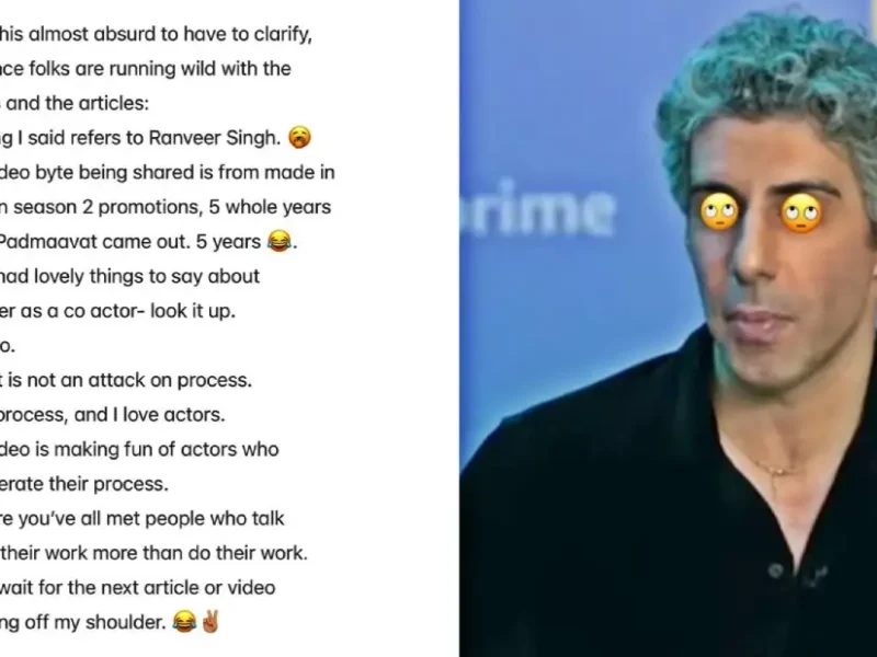 Was Jim Sarbh's ‘Mental Therapy’ Comment About Ranveer Singh?