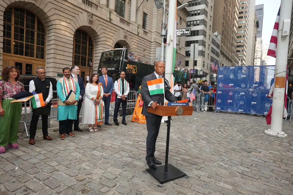 Mayor Adams Joins In I-Day Celebrations In NY