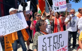 SoCal Hindus Protest Violence In Bangladesh