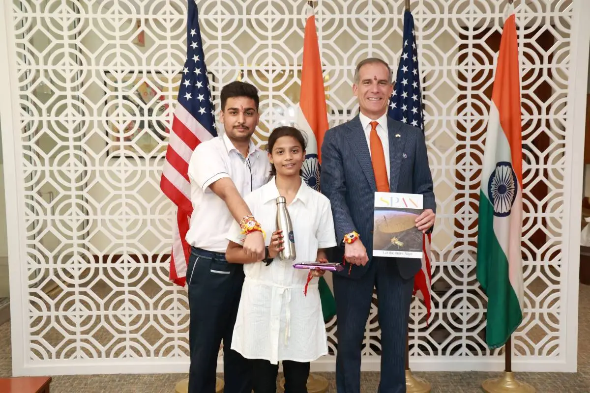 US Envoy Eric Garcetti Celebrates Raksha Bandhan