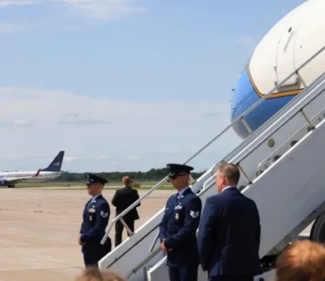 Vance Shadows Harris On Campaign Trail, Creates Stir At Wisconsin Airport