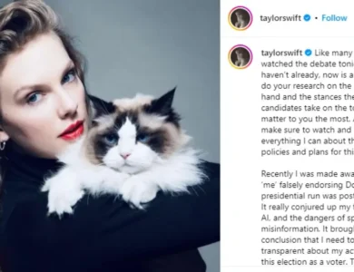 Taylor Swift Endorses Kamala Harris