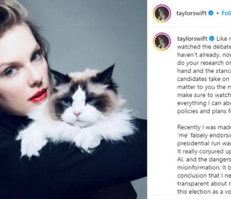 Taylor Swift Endorses Kamala Harris