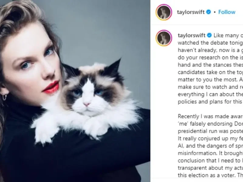 Taylor Swift Endorses Kamala Harris