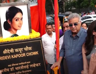 Boney Kapoor, Daughter Khushi, Inaugurate ‘Sridevi Chowk’