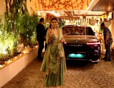 On Karwa Chauth Sonam Kapoor Ditches Red For Mint Green
