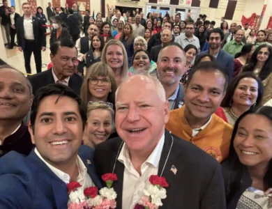 Governor Walz Visits Temple To Celebrate Diwali