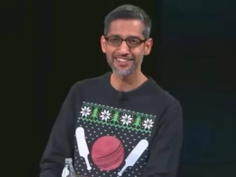 Sundar Pichai Enters Ugly Sweater Contest!