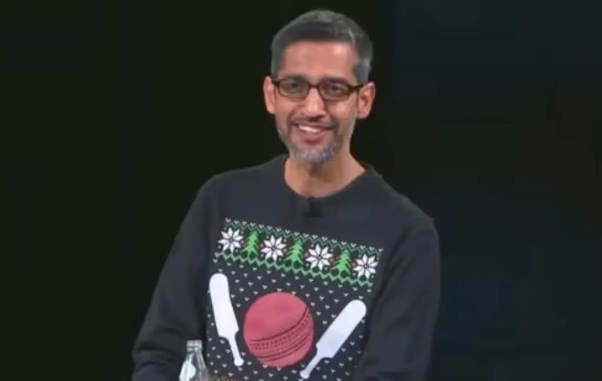 Sundar Pichai Enters Ugly Sweater Contest!