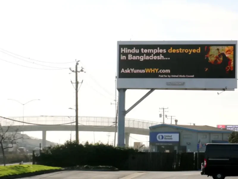 Bay Area Billboards #AskYunusWhy As Minorities In Bangladesh Face Persecution