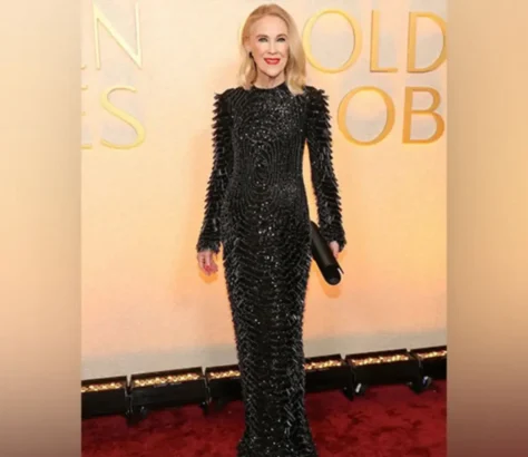 Catherine O’Hara Wears Rahul Mishra Gown For The Golden Globes