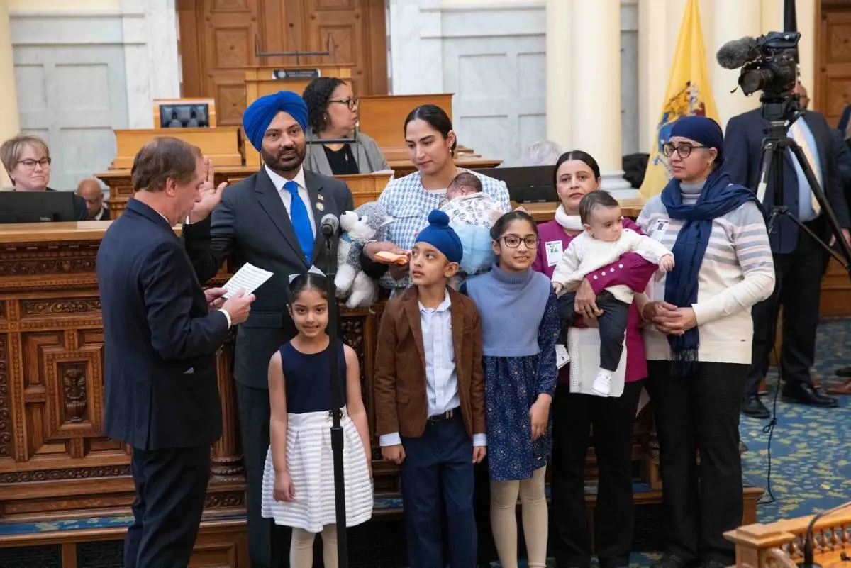 First Sikh Member Of New Jersey Assembly, Balvir Singh, Sworn In