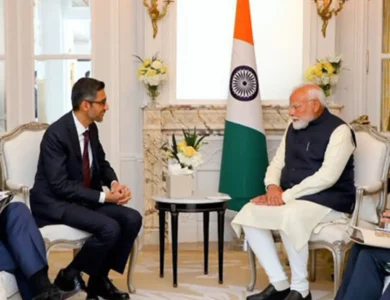 In Paris, Pichai Discusses AI In India With Modi