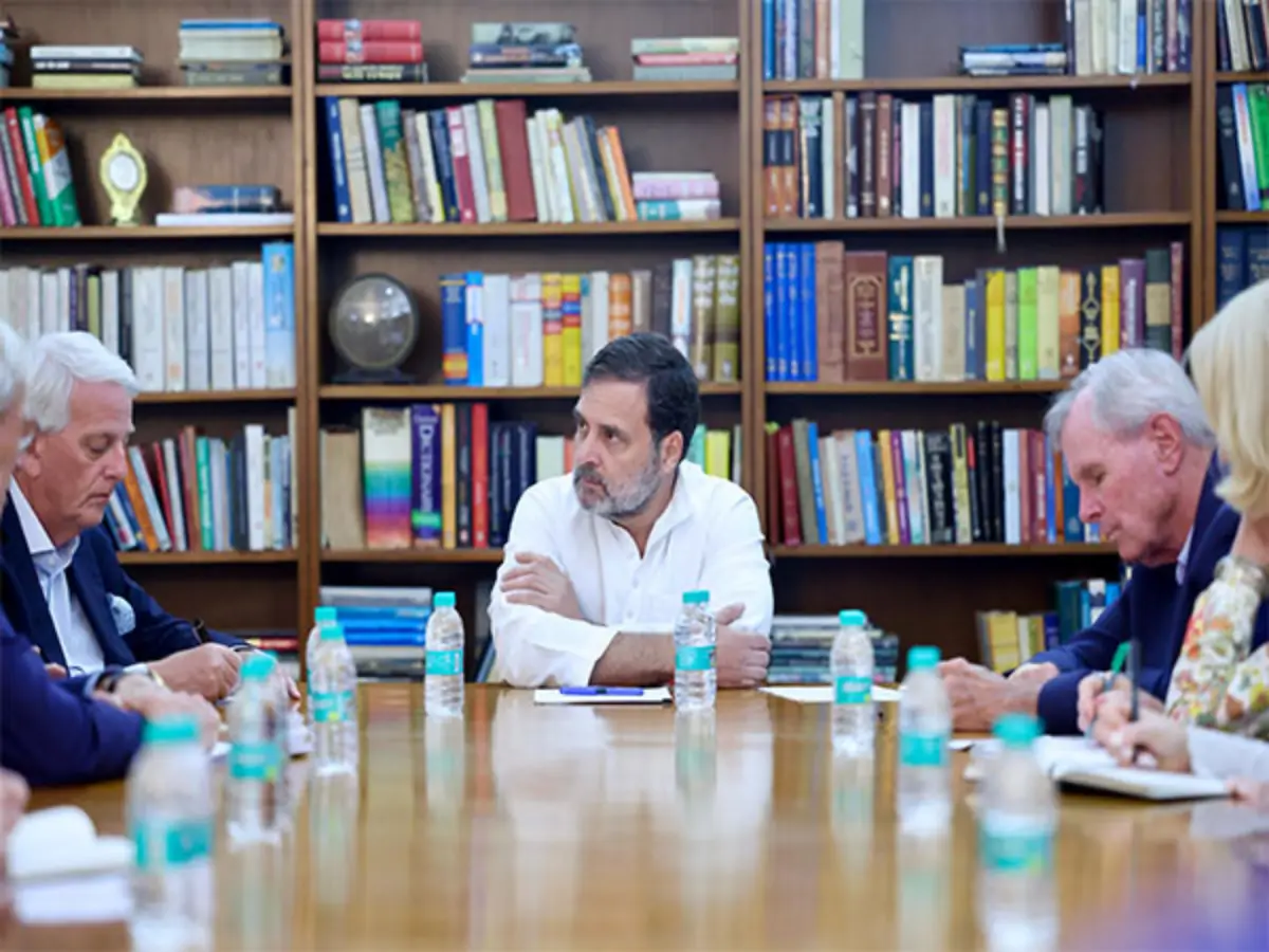 Rahul Gandhi Meets Chicago Council On Global Affairs